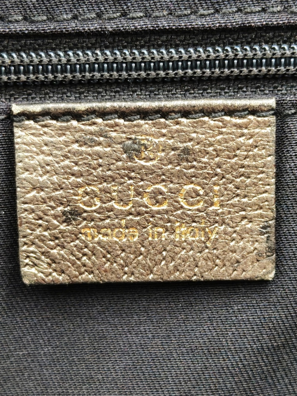 Gucci Abbey D-Ring GG Monogram Canvas Tote Bag Metallic Brown Leather Trim - Picture 6 of 14